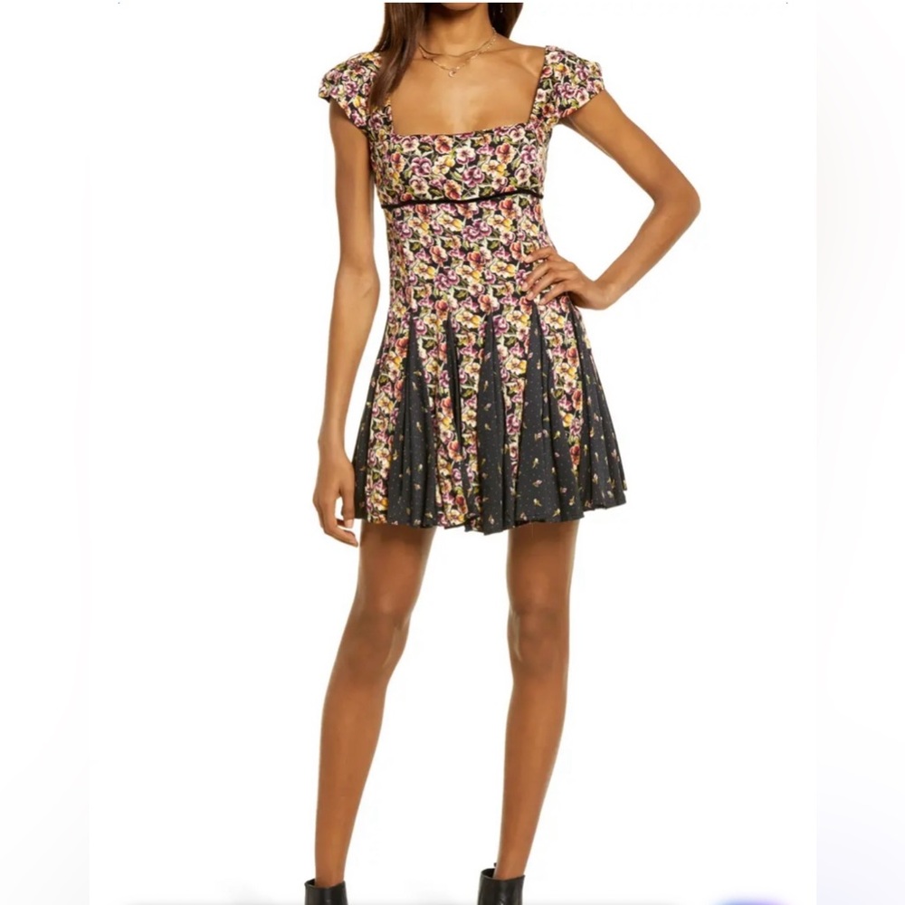 Free People Ponderosa Cutout Back Mini Dress
